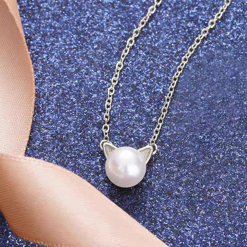 Fashion 925 Sterling Silver Je – Pearl Trim Chain recenzja i cena