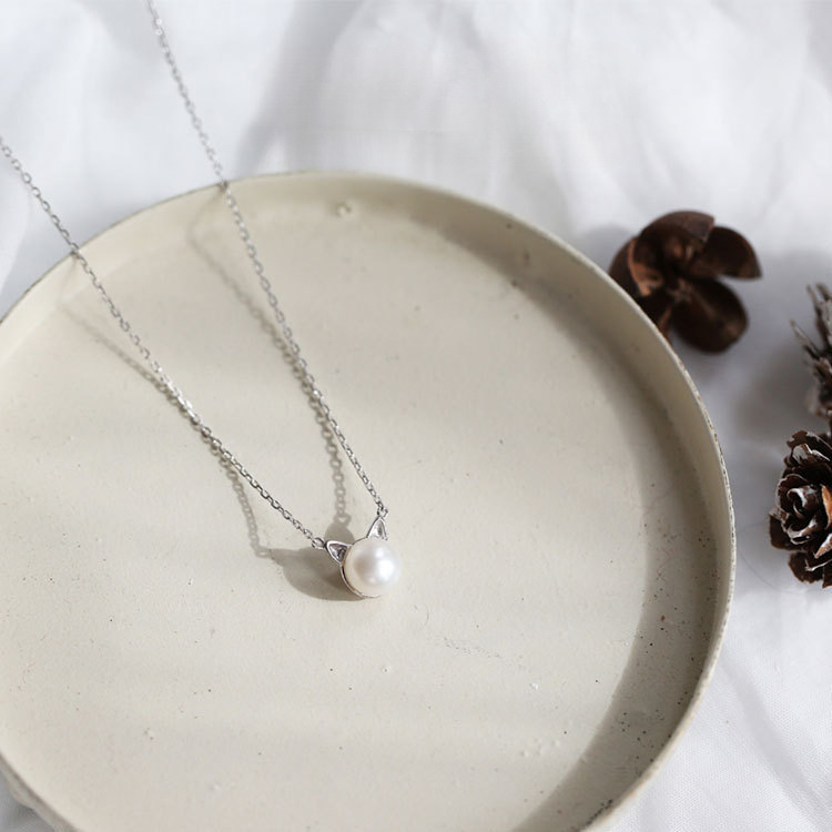 Fashion 925 Sterling Silver Je – Pearl Trim Chain recenzja i cena