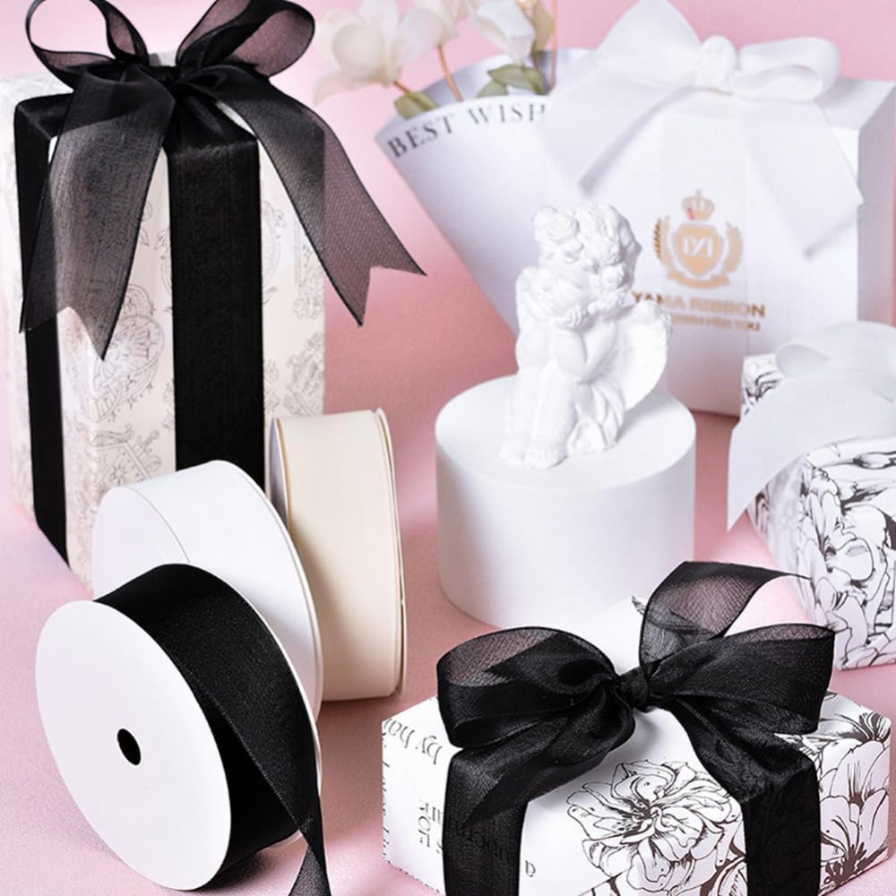 1Inch Black Organza Ribbon Wir – Organza Ribbon Spool recenzja i cena