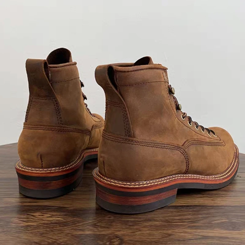 Vintage British Men Ankle Boot – Guipure Lace Panel recenzja i cena