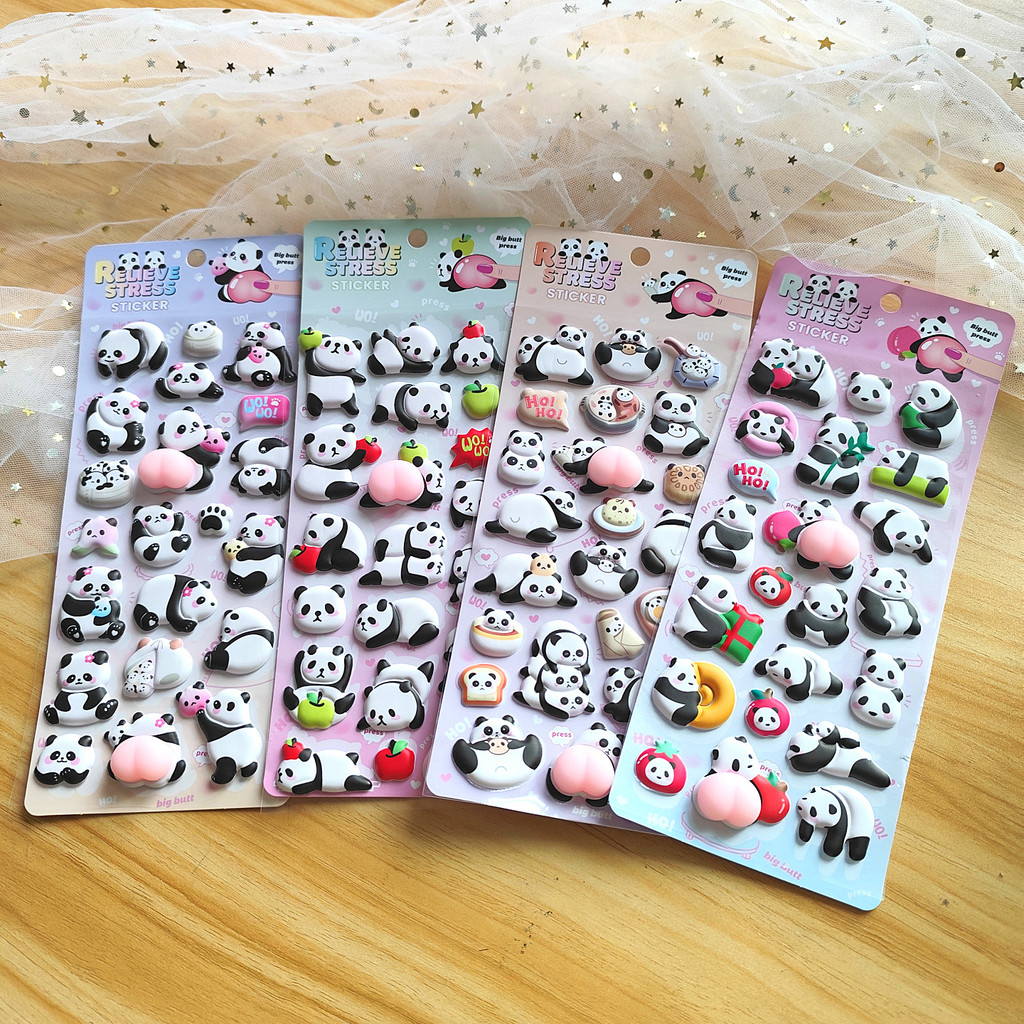 4-Piece Cute Panda Stress Reli – Craft Embellishment World recenzja i cena