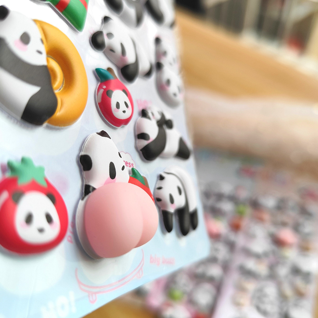 4-Piece Cute Panda Stress Reli – Craft Embellishment World recenzja i cena