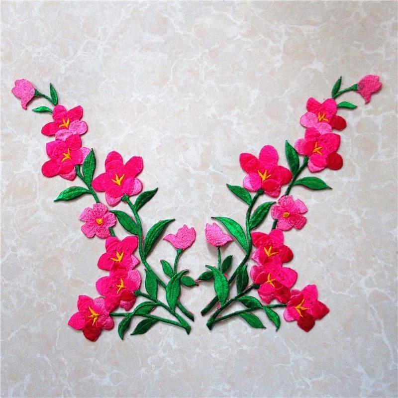 1/2pcs Nice Blue Flower Patch  – Applique Patch Flower recenzja i cena