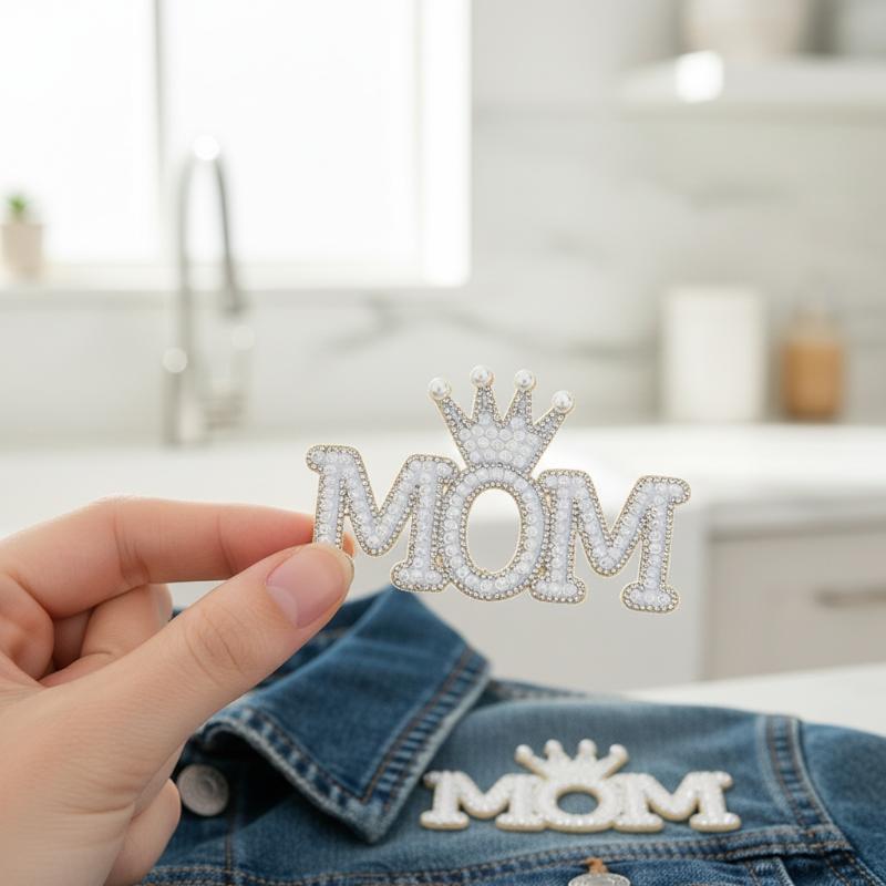 Rhinestone Pearl Crown Mom Let – Sew On Rhinestone recenzja i cena