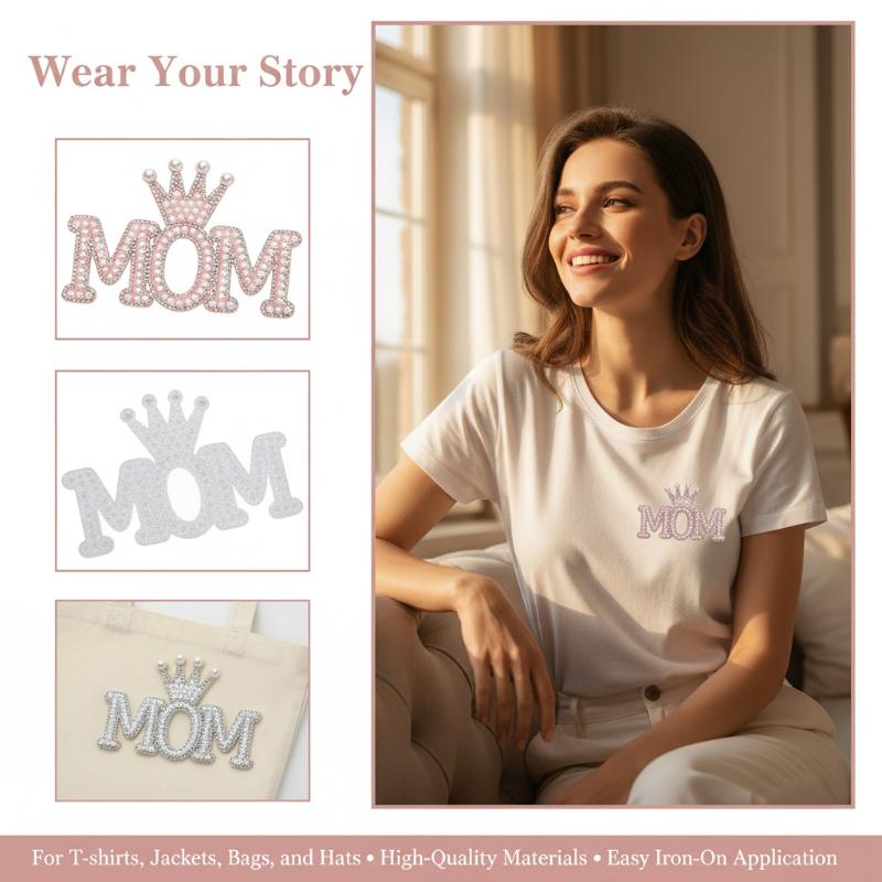 Rhinestone Pearl Crown Mom Let – Sew On Rhinestone recenzja i cena
