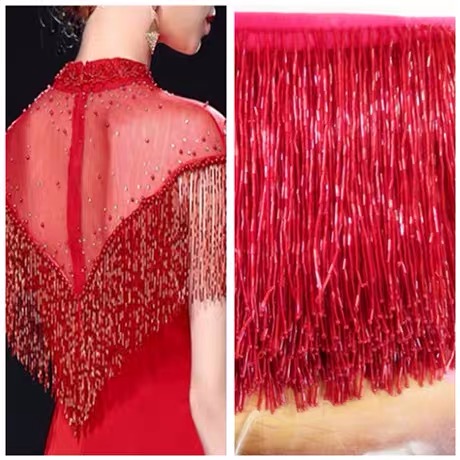 Silver Bead Fringe Trim For Ha – Beaded Trim Fringe recenzja i cena