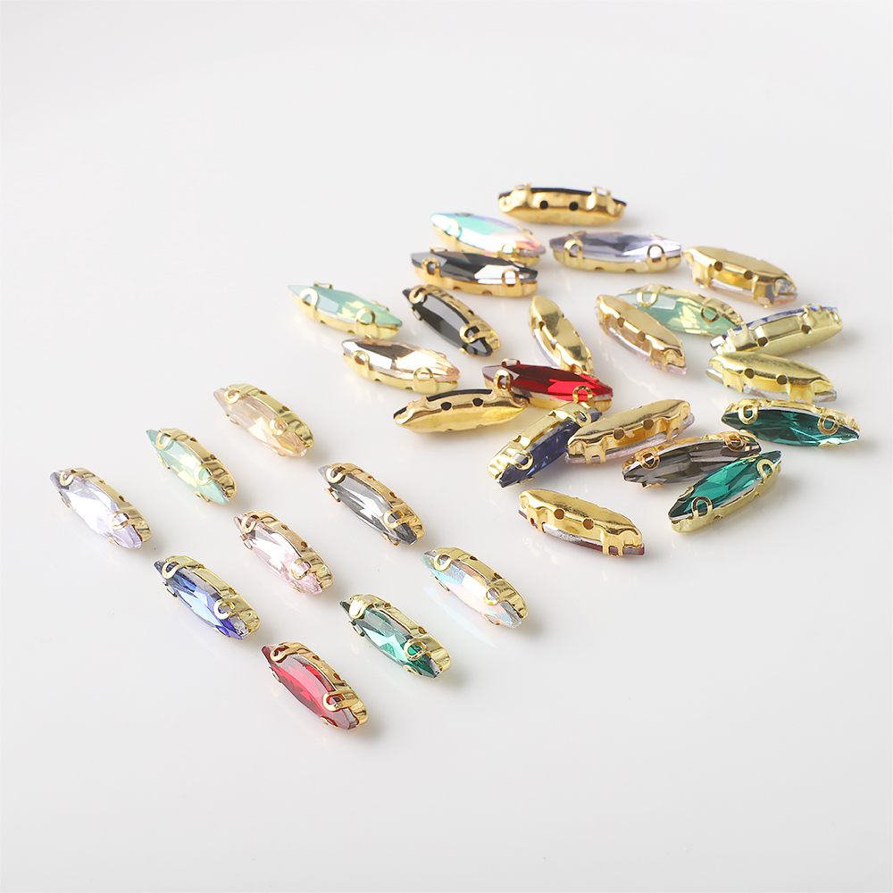 20Pcs 4x15mm Horse eye Crystal – Sew On Rhinestone recenzja i cena