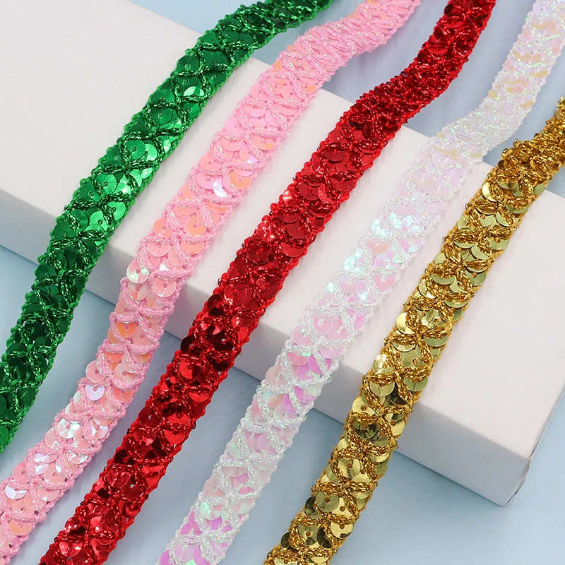 10m Gold and Silver Sequined L – Lace Ribbon Trim recenzja i cena
