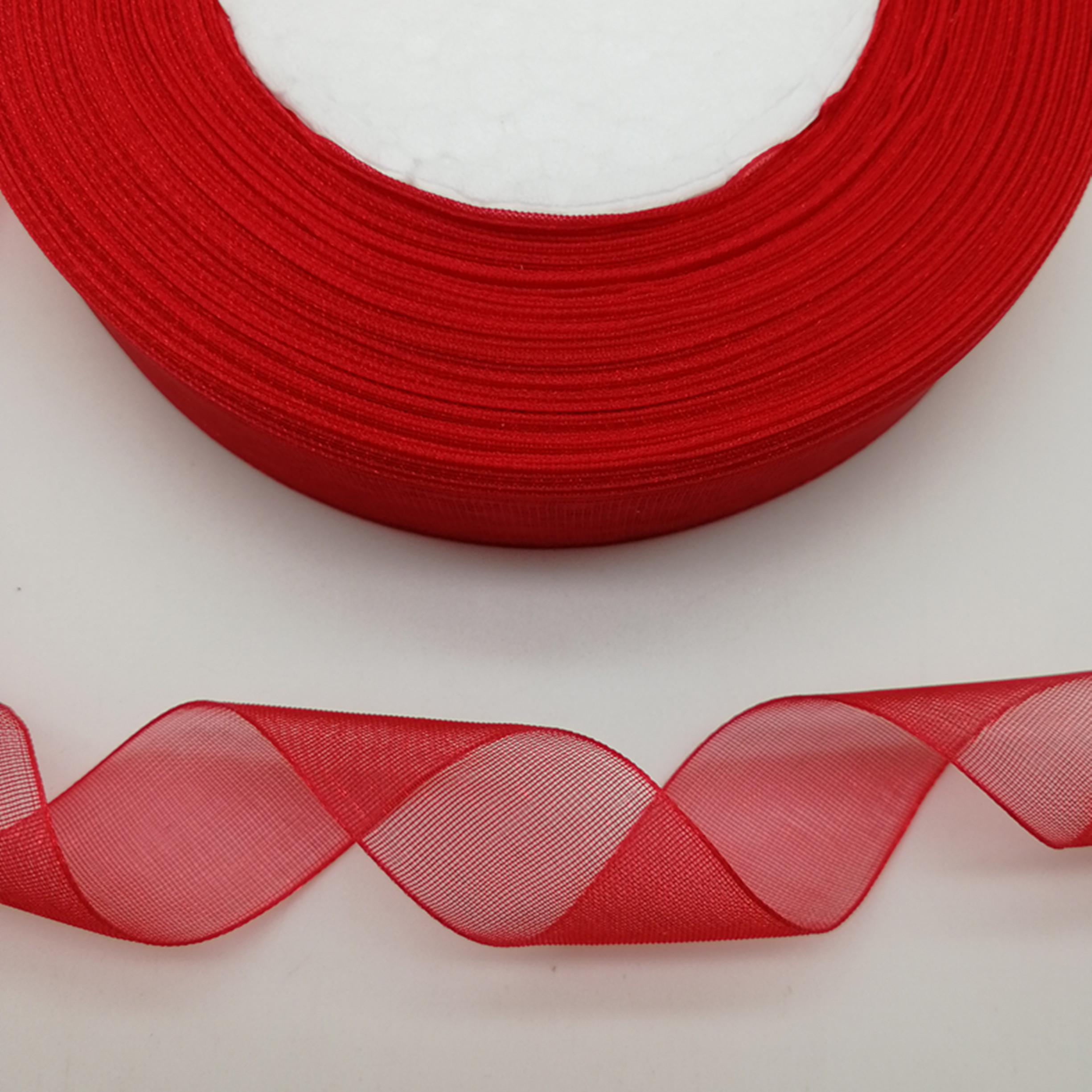 Hot 10mm 50Yards Spool Satin E – Organza Ribbon Spool recenzja i cena