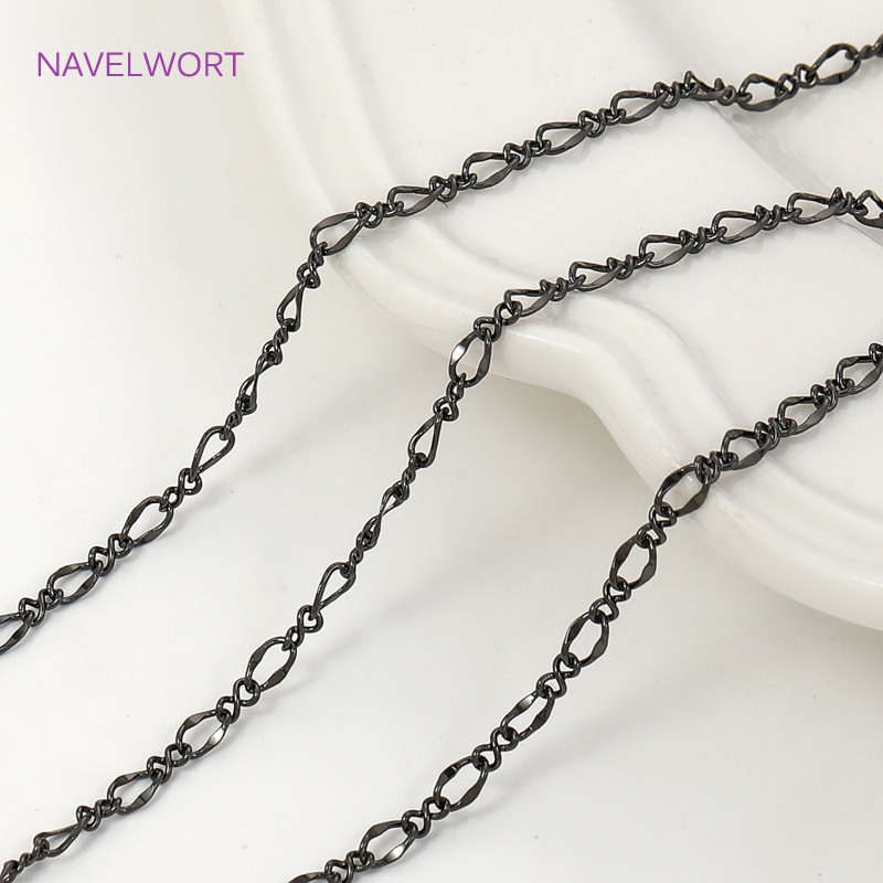 Black Color Oval Thin Chains F – Embroidery Craft recenzja i cena