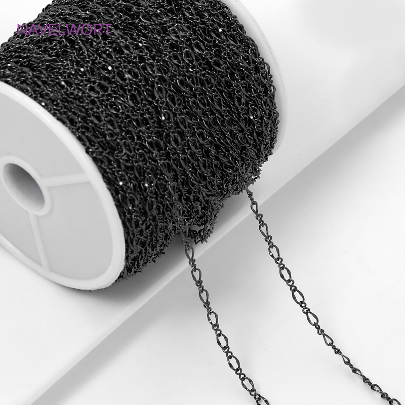 Black Color Oval Thin Chains F – Embroidery Craft recenzja i cena