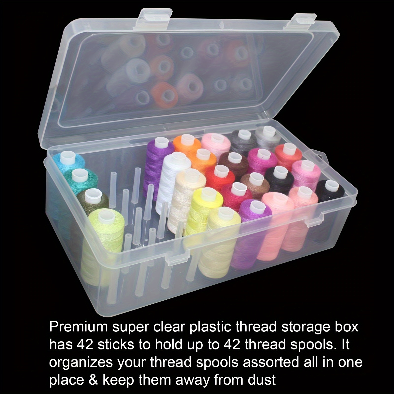 Clear Plastic Sewing Thread St – Craft Embellishment Storage recenzja i cena