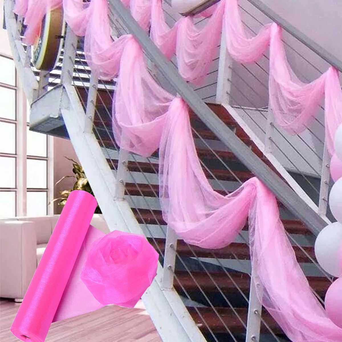 Crystal Organza Fabric Tulle - – Organza Ribbon Spool recenzja i cena