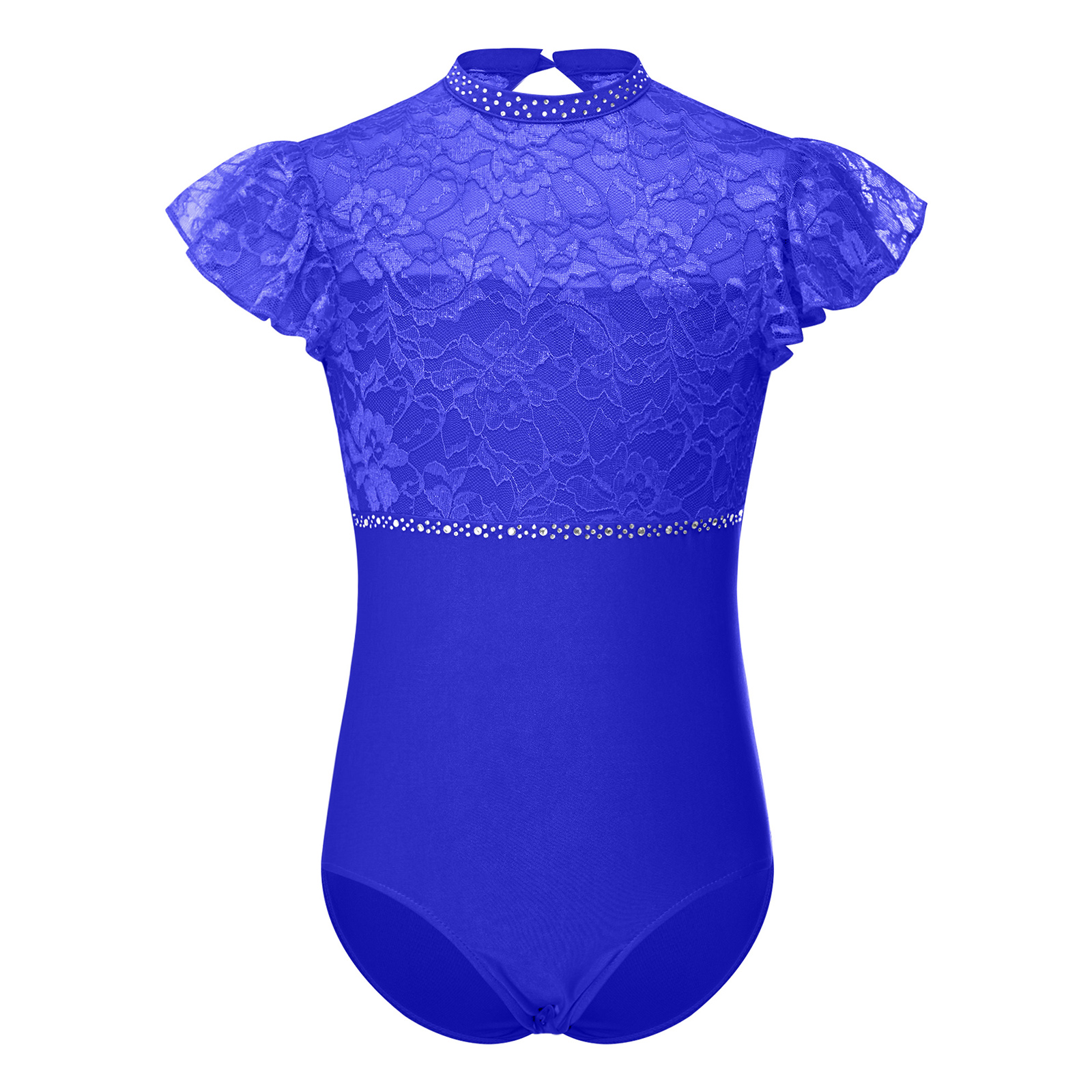Kids Girls Ballet Dance Leotar – Rhinestone Banding Trim recenzja i cena