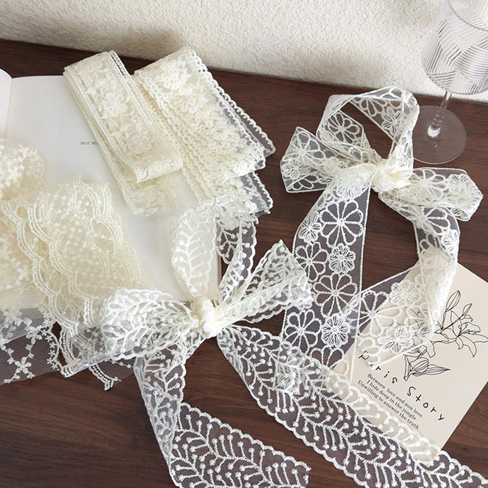 Elegant Lace Scarf Bow Necklac – Lace Ribbon Trim recenzja i cena