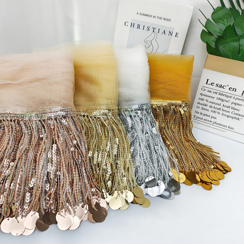 10 Yards Sequins Tassel Lace T – Fringe Ribbon Sewing recenzja i cena