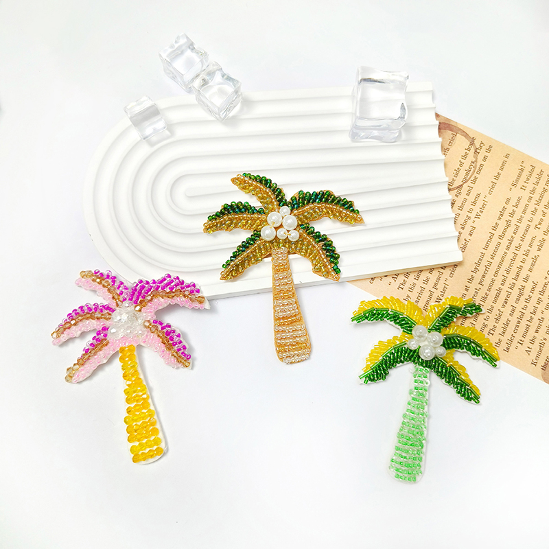 1Pc 3D Coconut Tree Beaded Pat – Craft Embellishment recenzja i cena