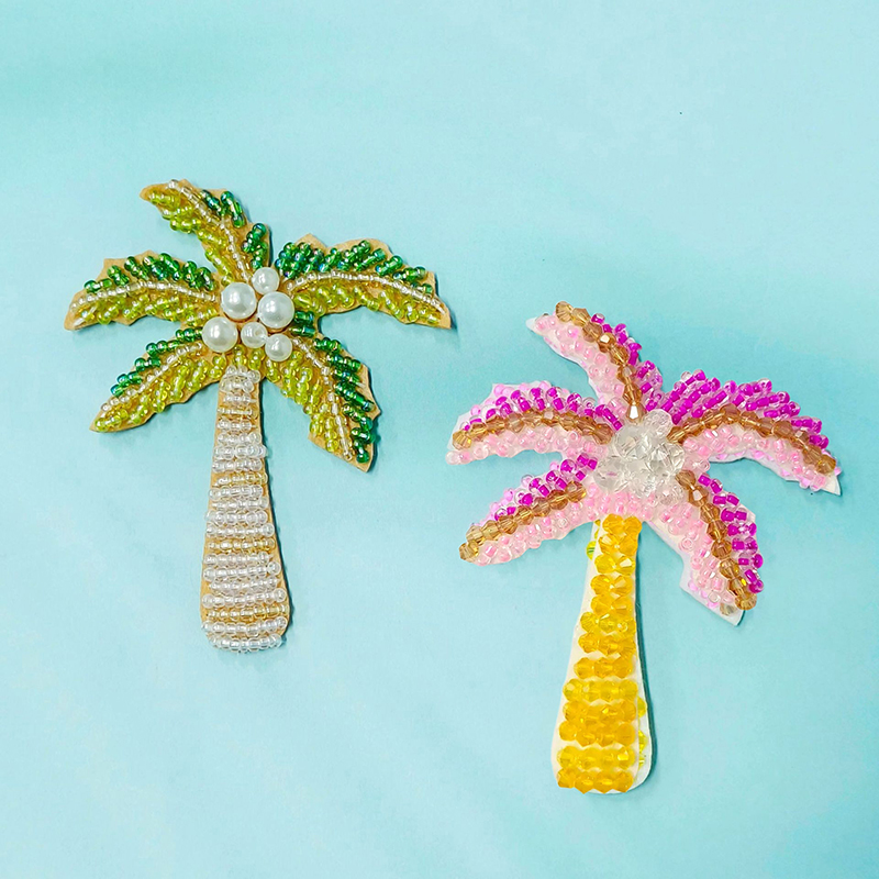 1Pc 3D Coconut Tree Beaded Pat – Craft Embellishment recenzja i cena