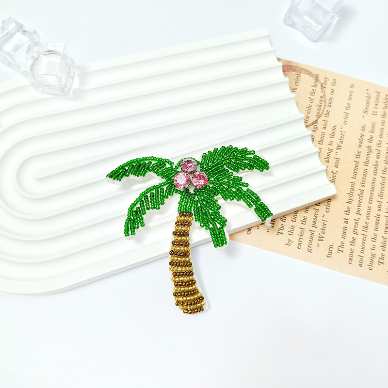 1Pc 3D Coconut Tree Beaded Pat – Craft Embellishment recenzja i cena