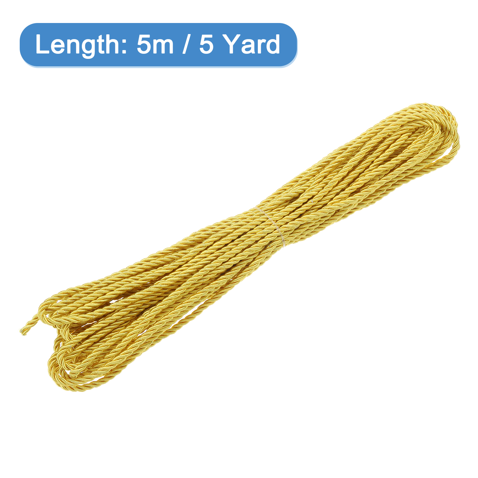 Uxcell 5 Yard 3mm Twisted Cord – Cord Trim Twisted recenzja i cena