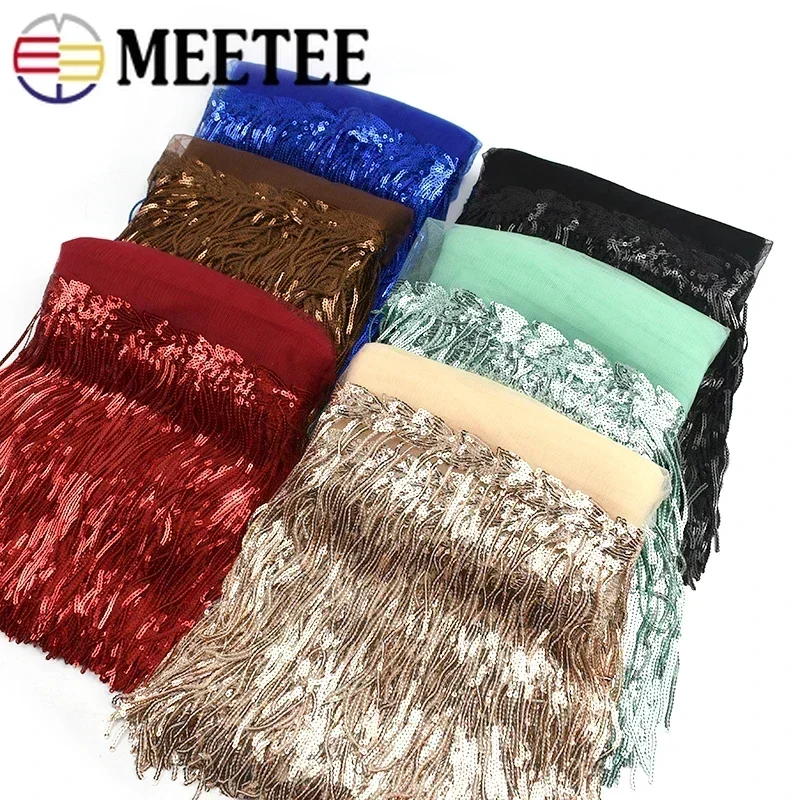 2/5/10Yards Sequin Embroidery  – Fringe Ribbon Sewing recenzja i cena