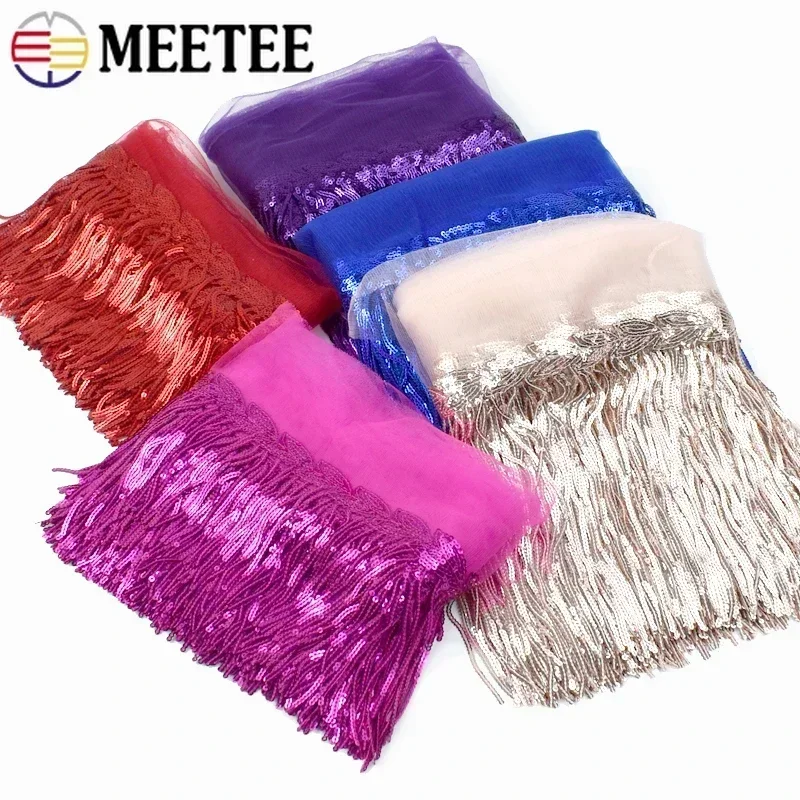 2/5/10Yards Sequin Embroidery  – Fringe Ribbon Sewing recenzja i cena