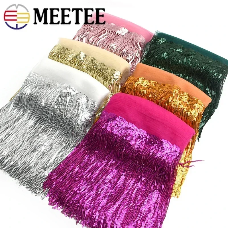 2/5/10Yards Sequin Embroidery  – Fringe Ribbon Sewing recenzja i cena