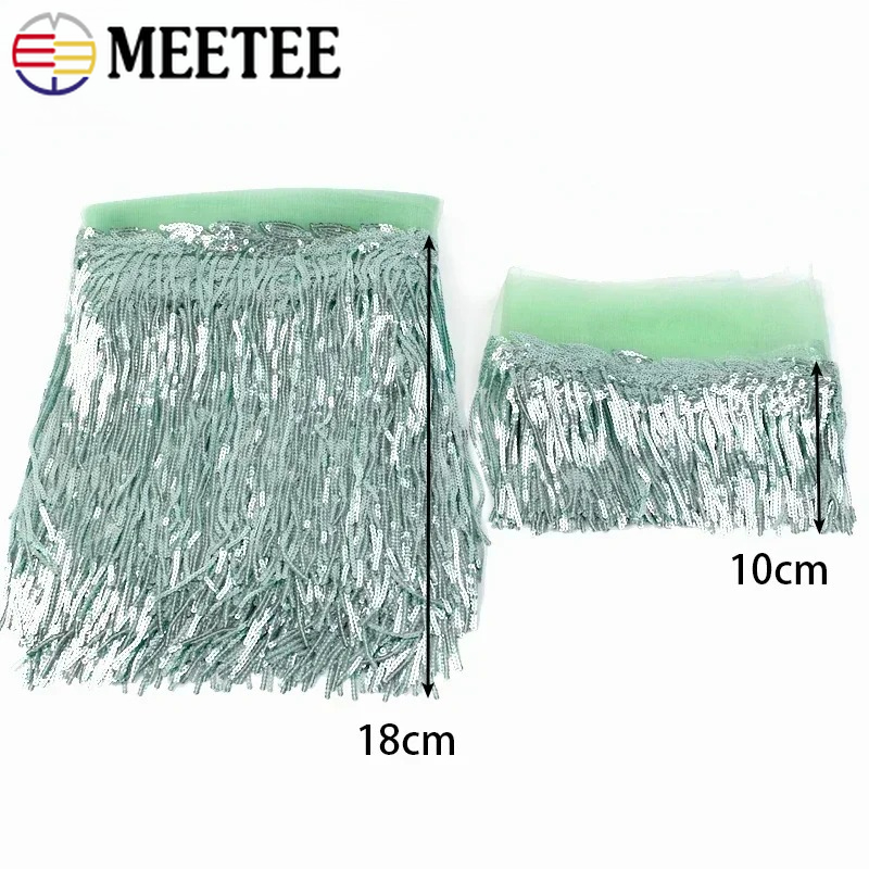2/3/5Yard 10/18cm Sequin Tasse – Fringe Ribbon Sewing recenzja i cena