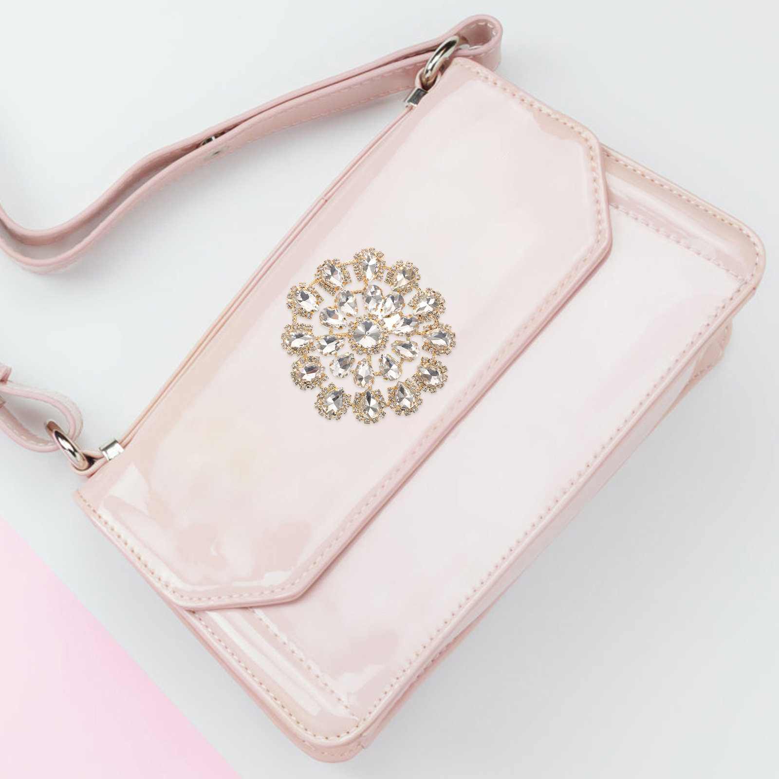 Alloy Rhinestone Flower Appliq – Sew On Rhinestone recenzja i cena
