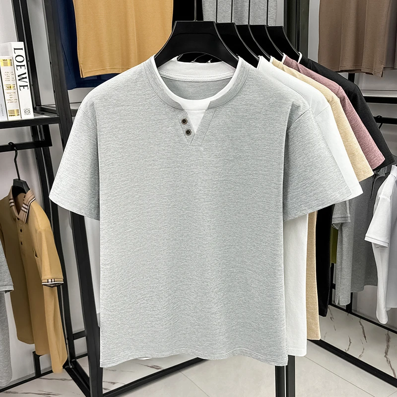 Men's Minimalist Henley Neck T – Embellish Knit recenzja i cena