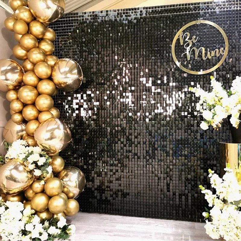 12/16/18/24PCS Shimmer Wall Ba – Sequin Fabric Panel recenzja i cena