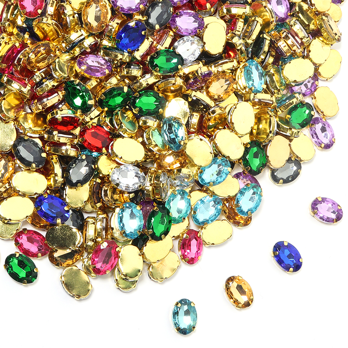 50pcs Gold Color Stainless Ste – Sew On Rhinestone recenzja i cena