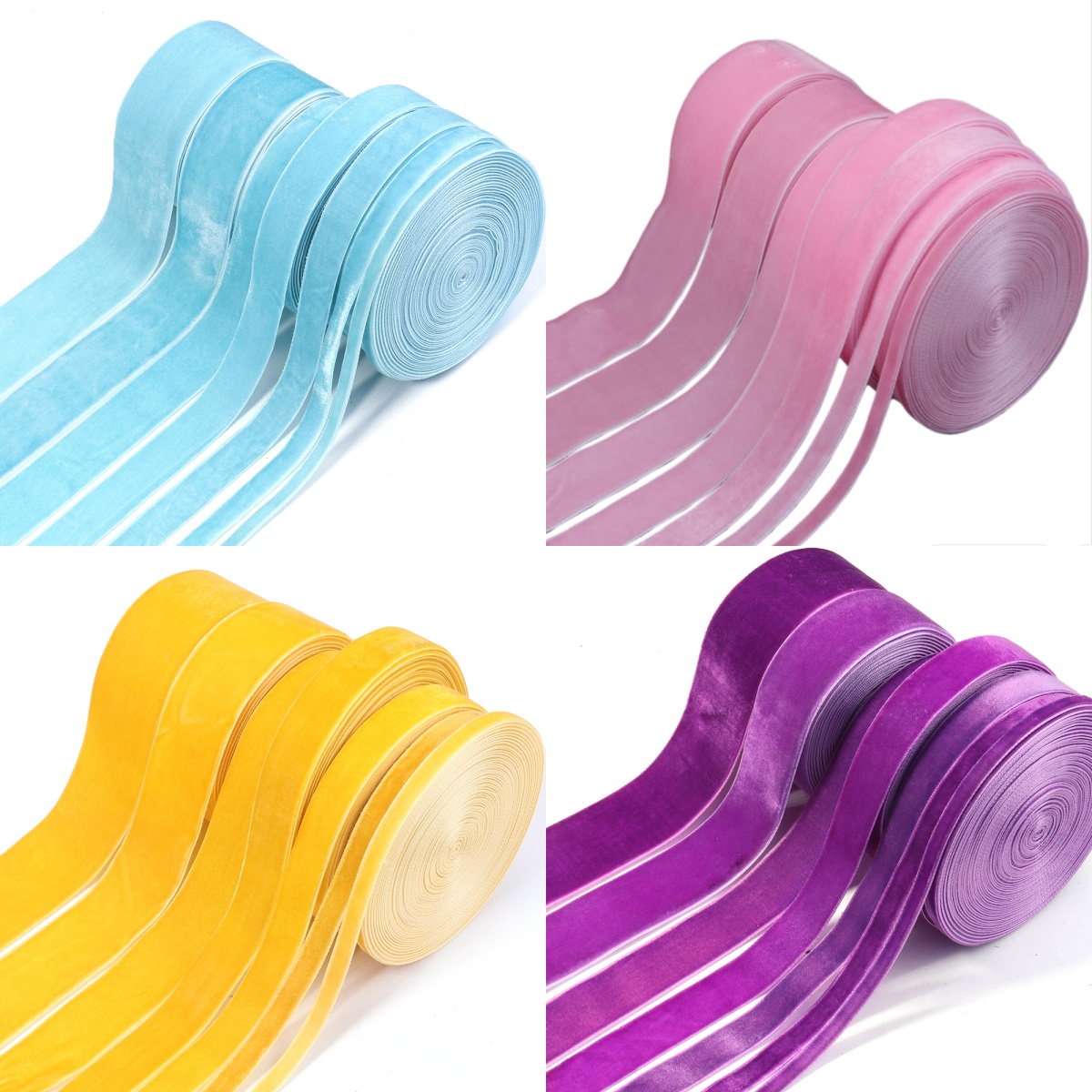 5-10yards/roll Velvet Ribbons  – Velvet Ribbon Roll recenzja i cena