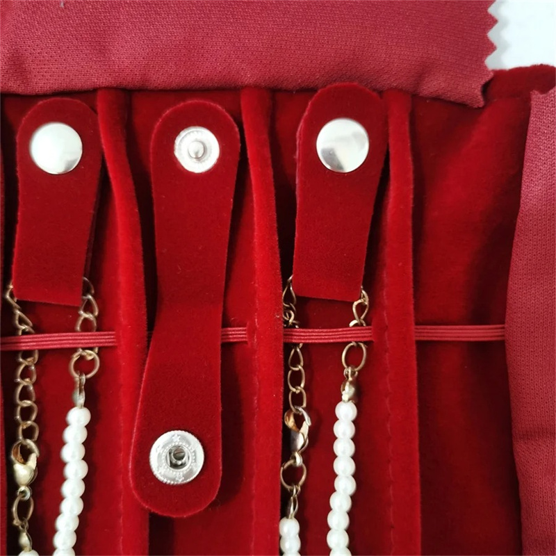 Burgundy Velvet Jewelry Roll-U – Velvet Ribbon Roll recenzja i cena