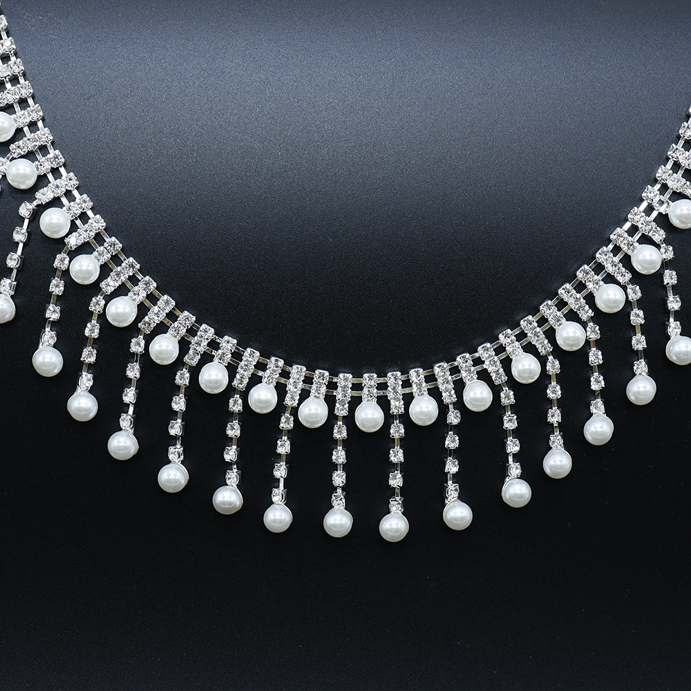 Crystal Rhinestone Pearl Trim  – Pearl Trim Chain recenzja i cena