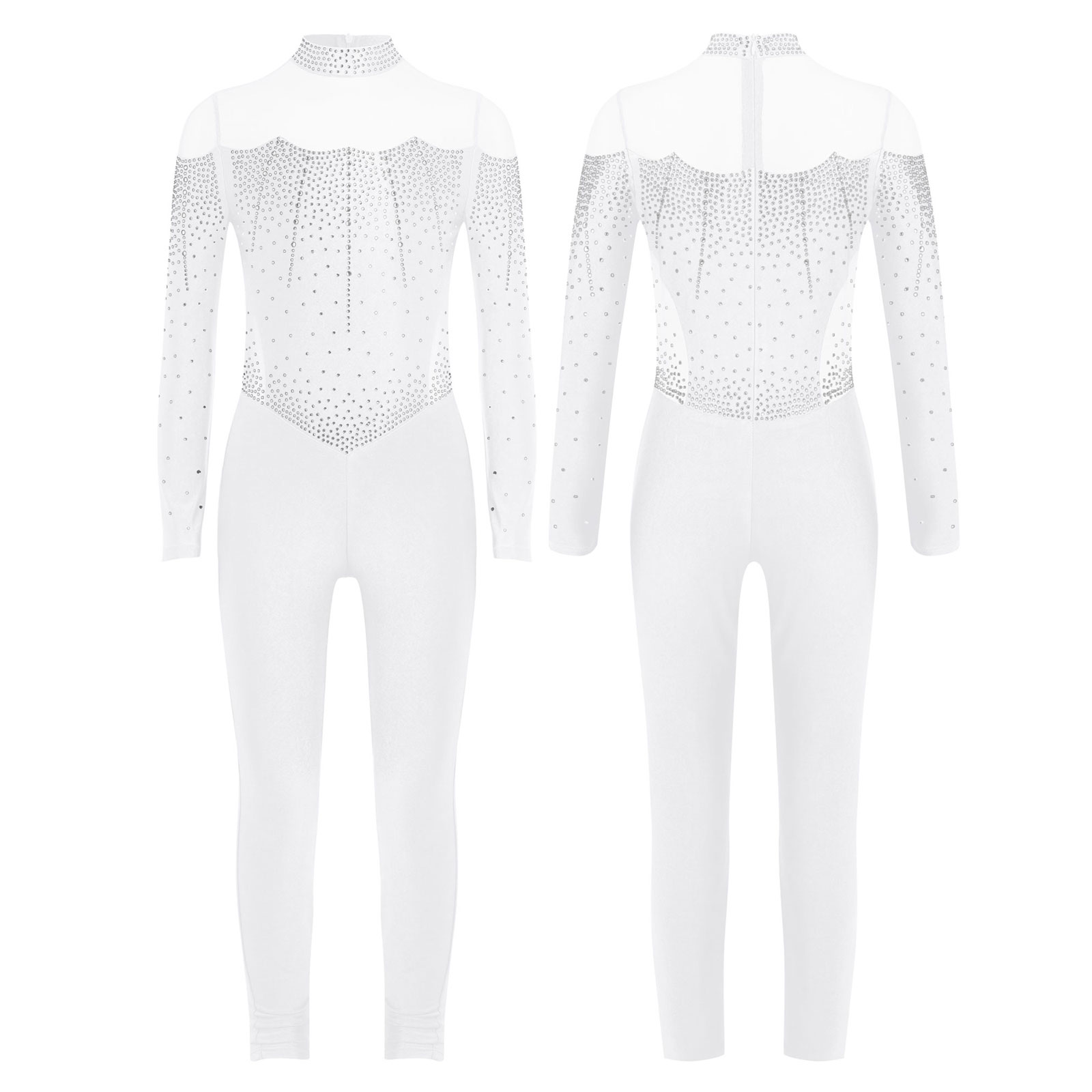 6-16Y Girls Figure Skating Dan – Rhinestone Banding Trim recenzja i cena