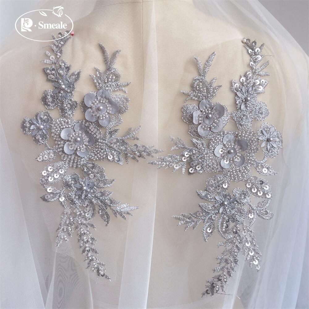 2PCS/1Pair New 12 Colors Sequi – Applique Patch Flower recenzja i cena