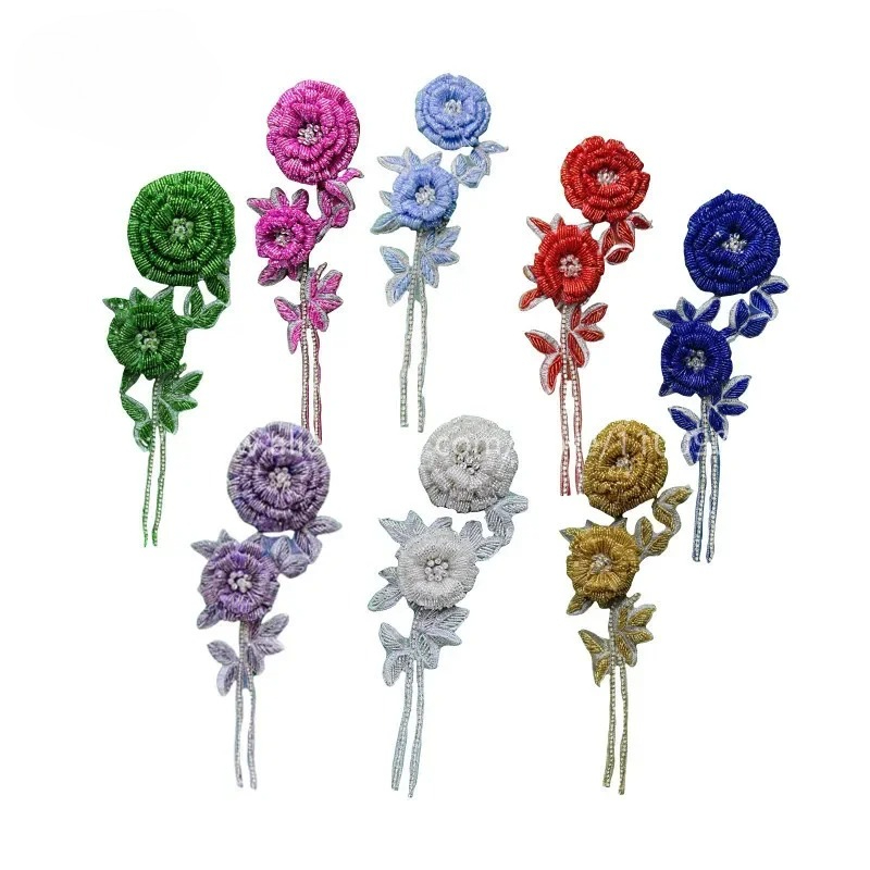 NEW Multicolor Handmade Beaded – Applique Patch Flower recenzja i cena