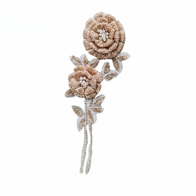 NEW Multicolor Handmade Beaded – Applique Patch Flower recenzja i cena