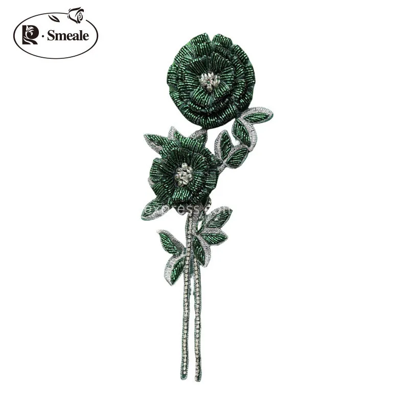 NEW Multicolor Handmade Beaded – Applique Patch Flower recenzja i cena