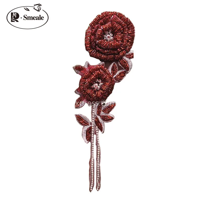 NEW Multicolor Handmade Beaded – Applique Patch Flower recenzja i cena