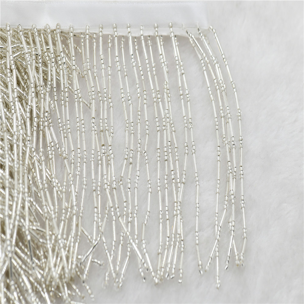 1yard 10cm wide glass Beaded F – Beaded Trim Fringe recenzja i cena