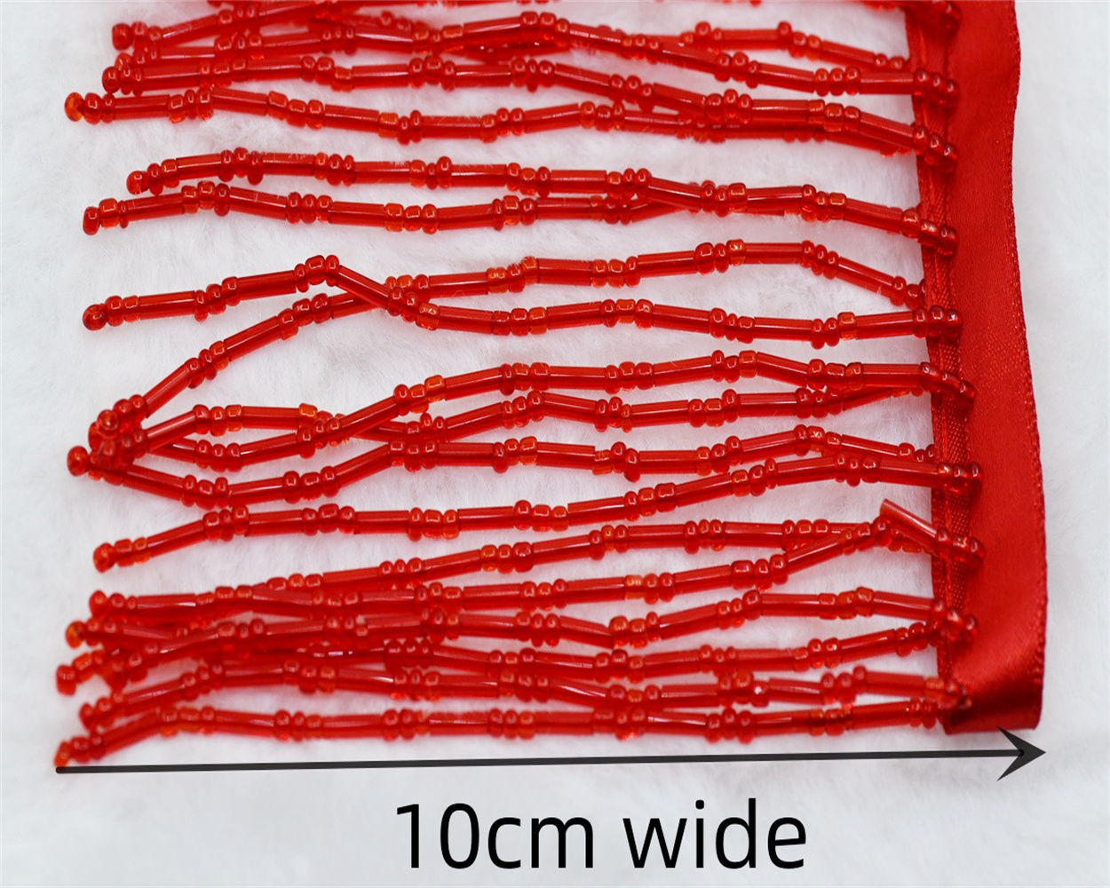 1yard 10cm wide glass Beaded F – Beaded Trim Fringe recenzja i cena