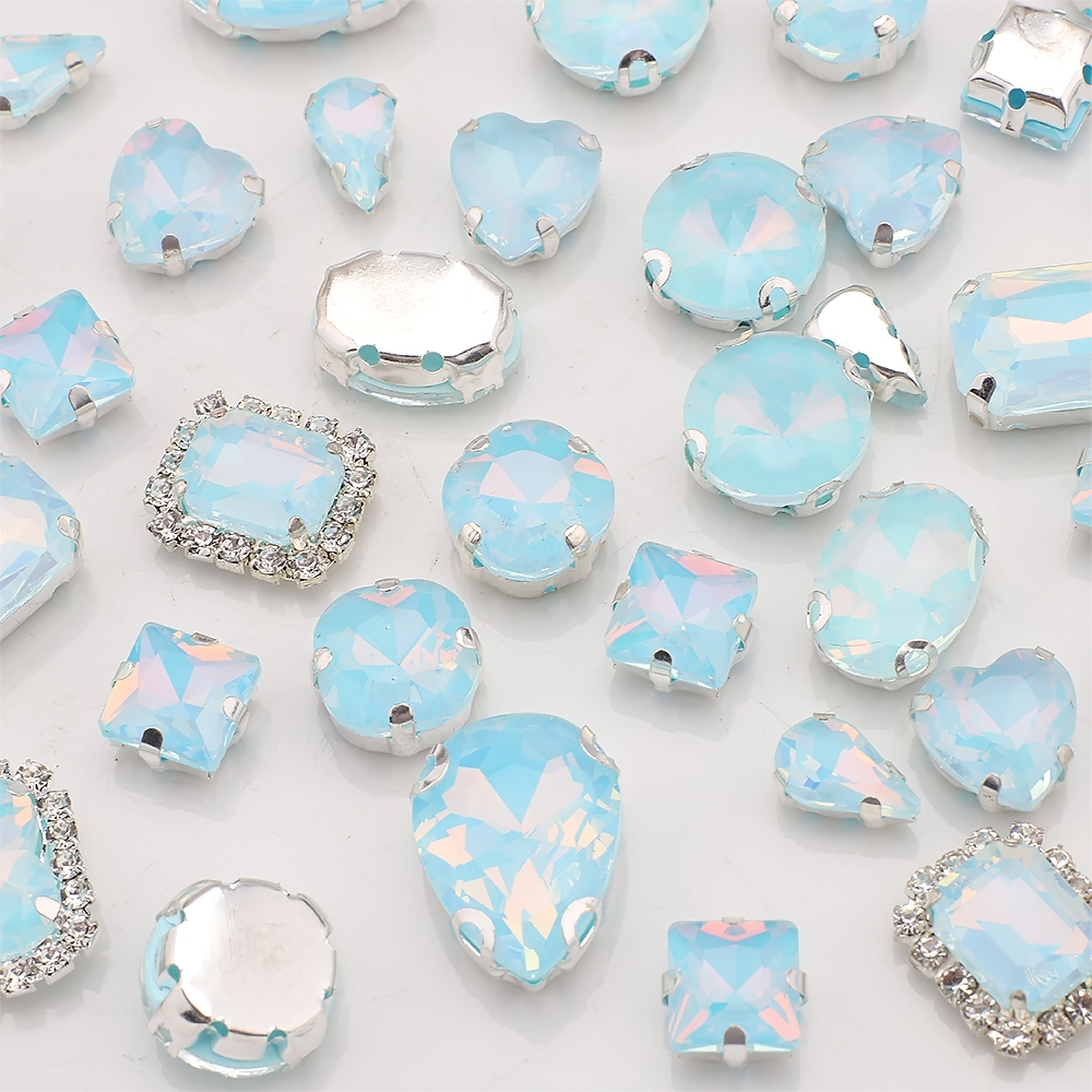 40pcs/bag Mix Shape Opal Glass – Sew On Rhinestone recenzja i cena