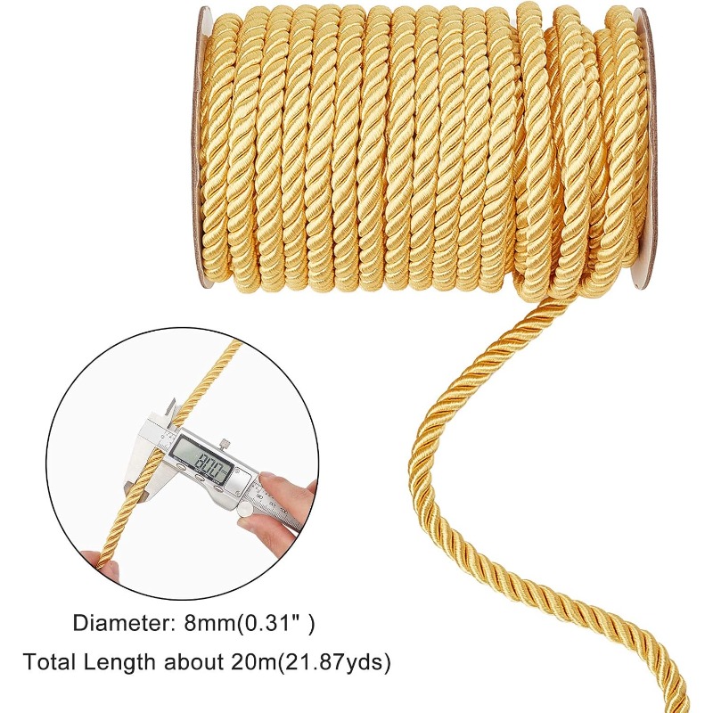1Roll 8mm 20 Yards Twisted Cor – Cord Trim Twisted recenzja i cena