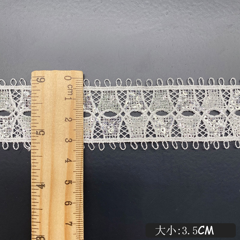 Hollow Wearable Sequins Ribbon – Lace Ribbon Trim recenzja i cena