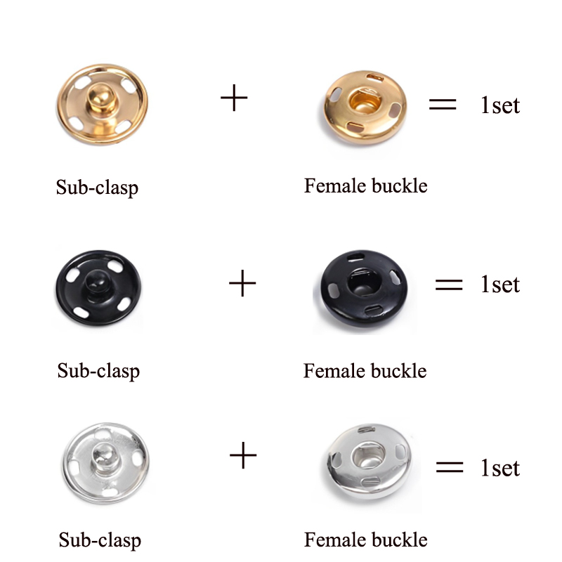 10/50 Set 8-10mm Metal Sew-on  – Iron On Stud Set recenzja i cena