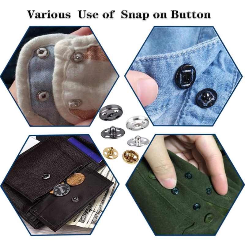 10/50 Set 8-10mm Metal Sew-on  – Iron On Stud Set recenzja i cena