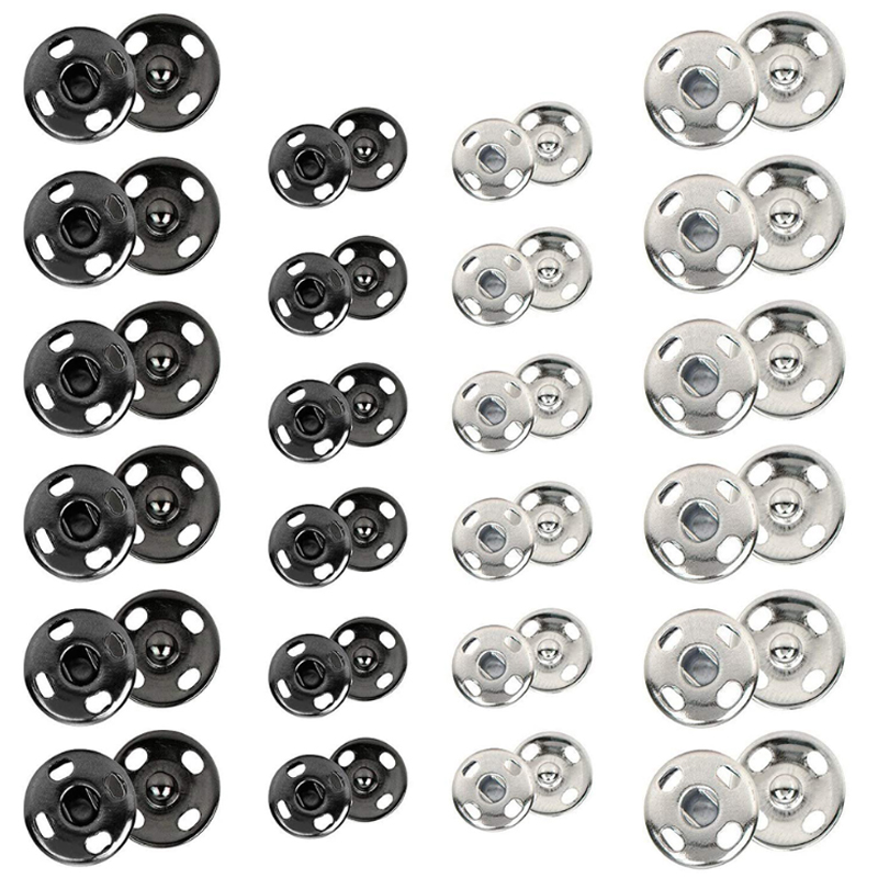10/50 Set 8-10mm Metal Sew-on  – Iron On Stud Set recenzja i cena