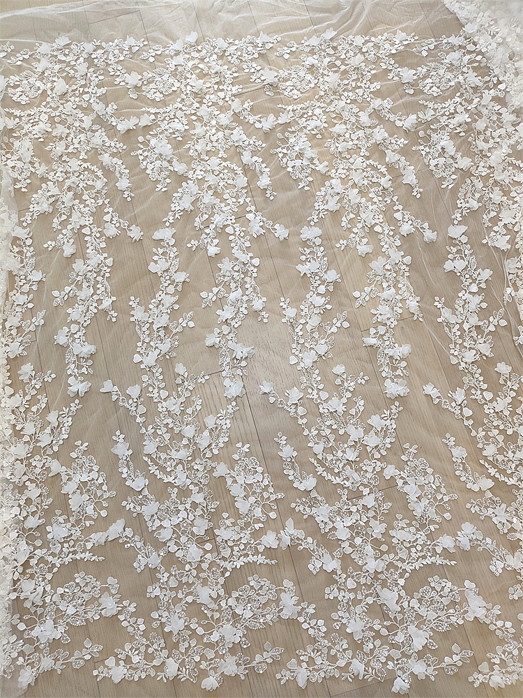 Ivory 3D Floral Hand Beaded La – Embellish Craft recenzja i cena